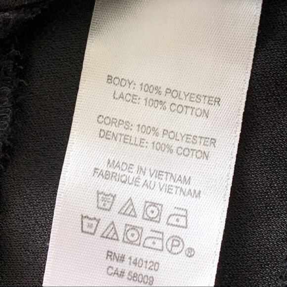 Stella & Dot Top Blouse Maette Hyde Black V-Neck Illusion Short Sleeve Size XS - Picture 8 of 12